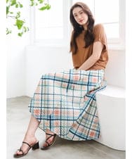 FMFGD26170 MICHEL KLEIN(ミッシェルクラン) ホールガーメント(R)フレンチスリーブニット ベージュ