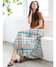 FMFGD26170 MICHEL KLEIN(ミッシェルクラン) ホールガーメント(R)フレンチスリーブニット ベージュ