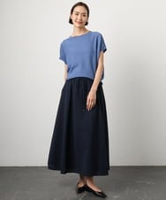 FMFGD26170 MICHEL KLEIN(ミッシェルクラン) ホールガーメント(R)フレンチスリーブニット ベージュ