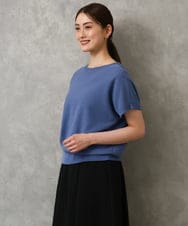 FMFGD26170 MICHEL KLEIN(ミッシェルクラン) ホールガーメント(R)フレンチスリーブニット ベージュ