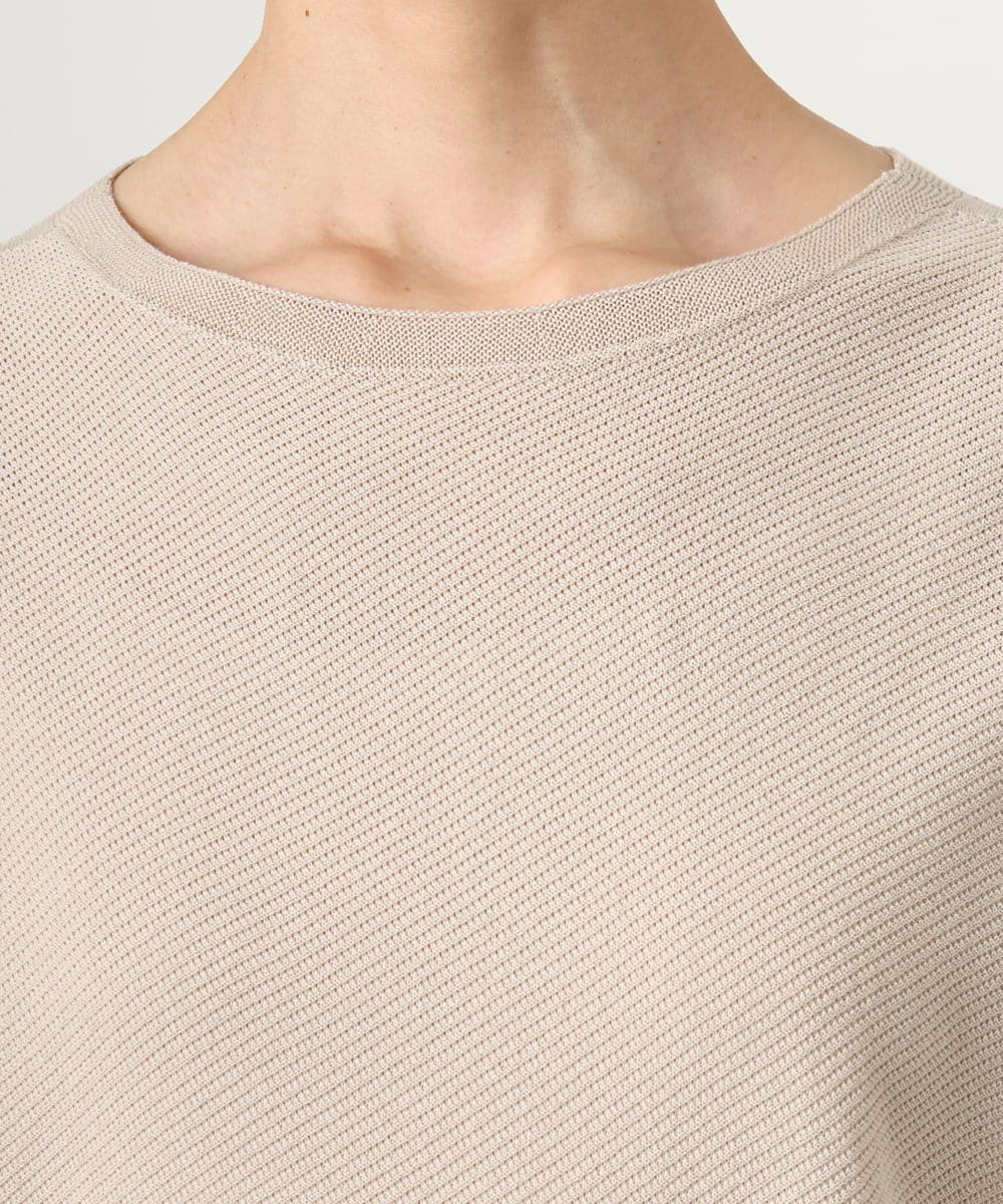 FMFGD26170 MICHEL KLEIN(ミッシェルクラン) ホールガーメント(R)フレンチスリーブニット ベージュ