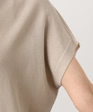 FMFGD26170 MICHEL KLEIN(ミッシェルクラン) ホールガーメント(R)フレンチスリーブニット ベージュ