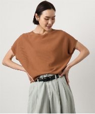 FMFGD26170 MICHEL KLEIN(ミッシェルクラン) ホールガーメント(R)フレンチスリーブニット ベージュ