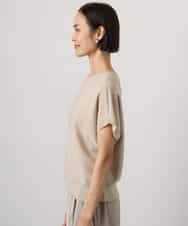 FMFGD26170 MICHEL KLEIN(ミッシェルクラン) ホールガーメント(R)フレンチスリーブニット ベージュ