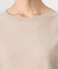 FMFGD26170 MICHEL KLEIN(ミッシェルクラン) ホールガーメント(R)フレンチスリーブニット ベージュ