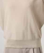 FMFGD26170 MICHEL KLEIN(ミッシェルクラン) ホールガーメント(R)フレンチスリーブニット ベージュ