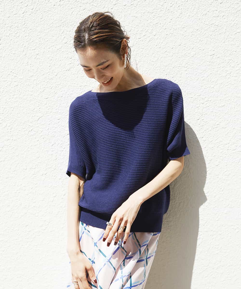 ホールガーメントドルマンスリーブニット ニット セーター Michel Klein ミッシェルクラン イトキンオンラインストア