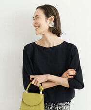 FMFGS17160 MICHEL KLEIN(ミッシェルクラン) [定番人気/新色追加]ホールガーメント(R)ドルマンスリーブニット（7分袖） ブラック(94)WEB限定カラー