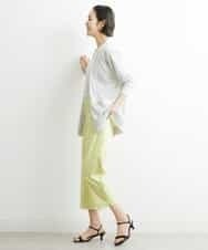 FMFGS29220 MICHEL KLEIN(ミッシェルクラン) Vネックプルオーバーニット（アンサンブル対応） ライトグレー(91)