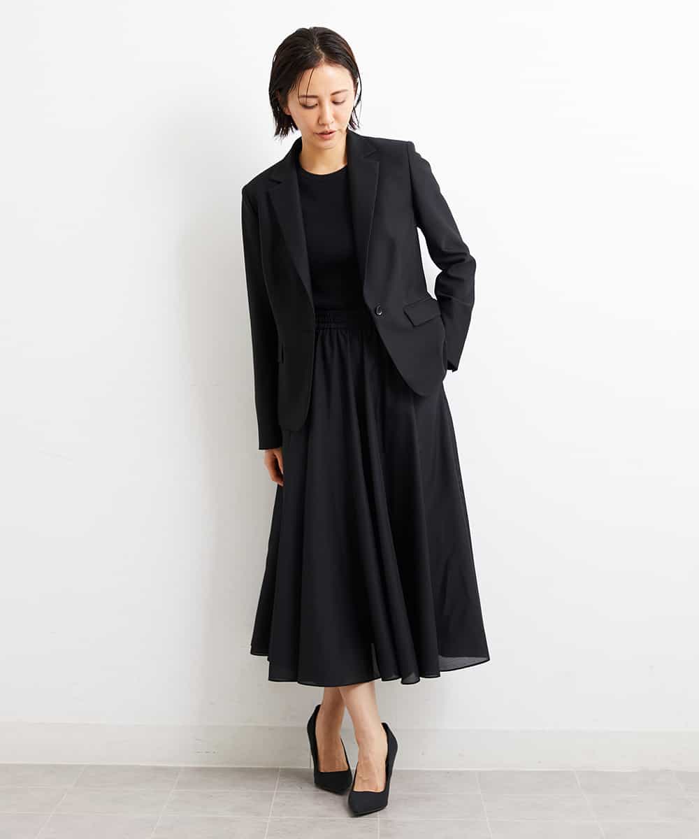 FMFGS30180 MICHEL KLEIN(ミッシェルクラン) [取り外し可能なカップ付き]リブニットタンクトップ（アンサンブル対応） ブラウン(87)