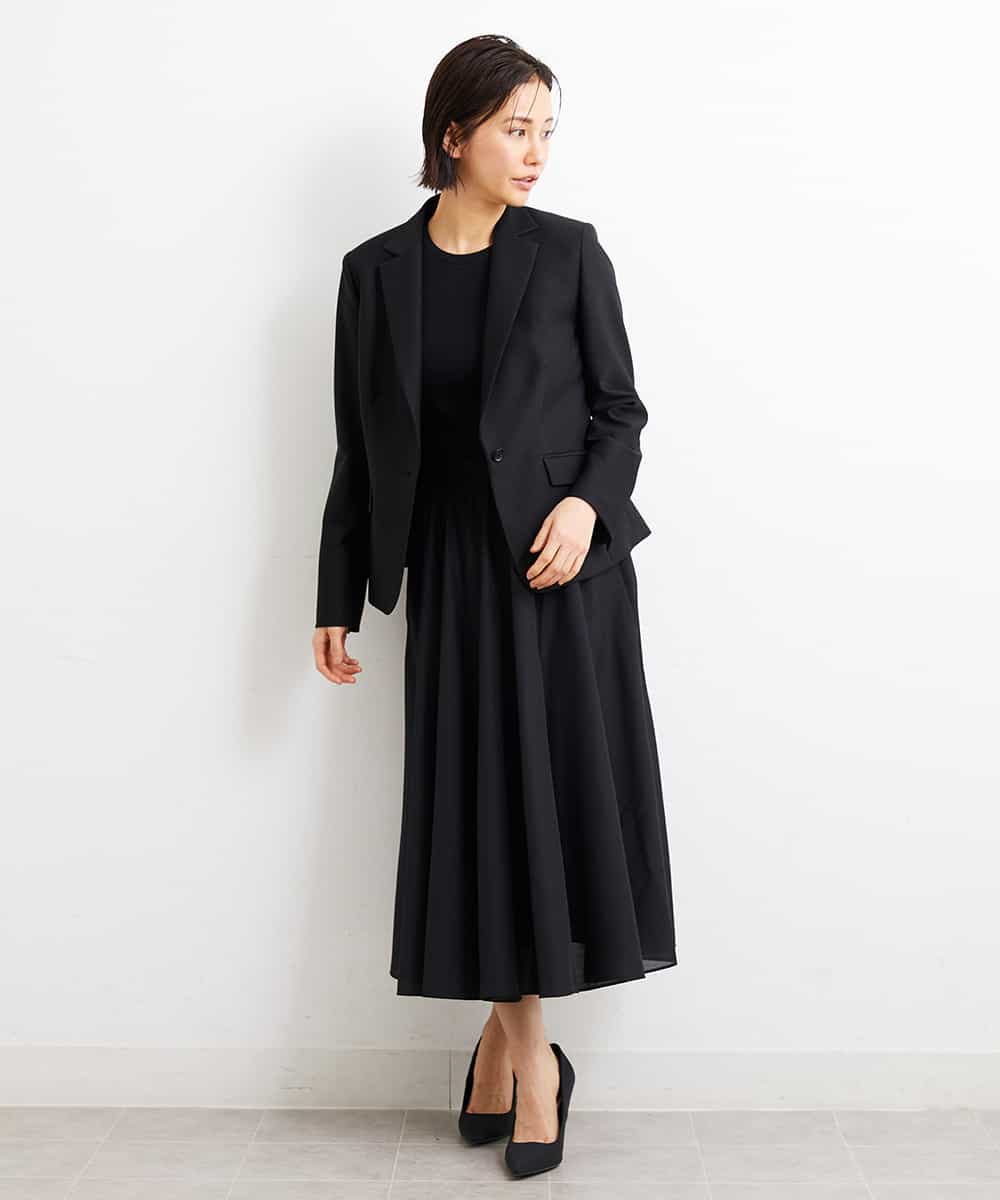 FMFGS30180 MICHEL KLEIN(ミッシェルクラン) [取り外し可能なカップ付き]リブニットタンクトップ（アンサンブル対応） ブラウン(87)