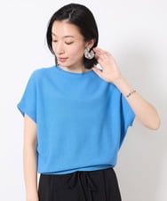 FMFGV25170 MICHEL KLEIN(ミッシェルクラン) ホールガーメント（R）フレンチスリーブニット グリーン(34)