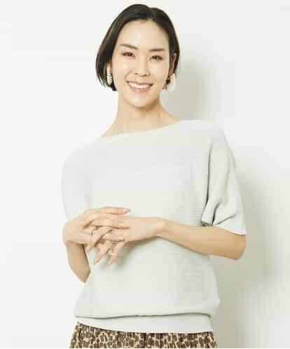 FMFGV36160 MICHEL KLEIN [新色]ホールガーメント(R)ボートネックニット（WEB限定カラーあり）