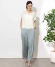 FMFHA31220 MICHEL KLEIN(ミッシェルクラン) [ホールガーメント]コクーンVネックニット ネイビー