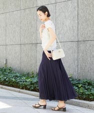FMFHD01230 MICHEL KLEIN(ミッシェルクラン) サークルチュールプルオーバー グリーン