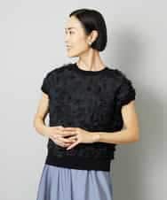 FMFHD01230 MICHEL KLEIN(ミッシェルクラン) サークルチュールプルオーバー グリーン