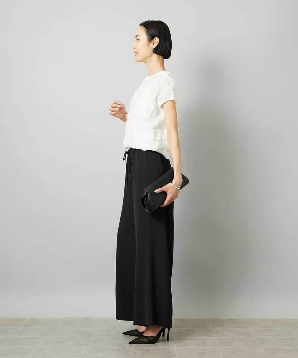 FMFHD01230 MICHEL KLEIN(ミッシェルクラン) サークルチュールプルオーバー グリーン