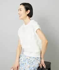 FMFHD01230 MICHEL KLEIN(ミッシェルクラン) サークルチュールプルオーバー グリーン