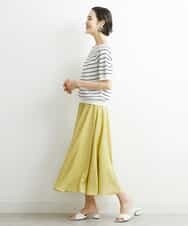 FMFHS28220 MICHEL KLEIN(ミッシェルクラン) ホールガーメント(R)半袖ニットプルオーバー（アンサンブル対応／WEB限定カラーあり） テラコッタ(84)