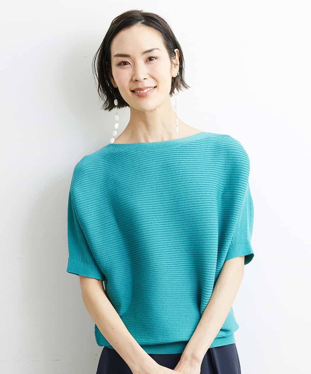 定番人気]ホールガーメント(R)ボートネックニット（WEB限定カラー