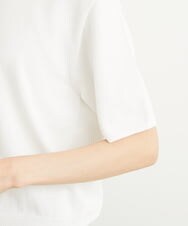 FMFHS70150 MICHEL KLEIN(ミッシェルクラン) ◆受注生産につき返品・交換・キャンセル不可◆ホールガーメント(R)Vネックニット ホワイト(90)