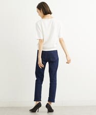 FMFHS70150 MICHEL KLEIN(ミッシェルクラン) ◆受注生産につき返品・交換・キャンセル不可◆ホールガーメント(R)Vネックニット ホワイト(90)
