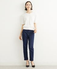 FMFHS70150 MICHEL KLEIN(ミッシェルクラン) ◆受注生産につき返品・交換・キャンセル不可◆ホールガーメント(R)Vネックニット ホワイト(90)