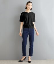 FMFHS70150 MICHEL KLEIN(ミッシェルクラン) ◆受注生産につき返品・交換・キャンセル不可◆ホールガーメント(R)Vネックニット ホワイト(90)