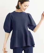 FMFHS71180 MICHEL KLEIN(ミッシェルクラン) ◆受注生産につき返品・交換・キャンセル不可◆ホールガーメント(R)フォルムデザインニット ネイビー(57)