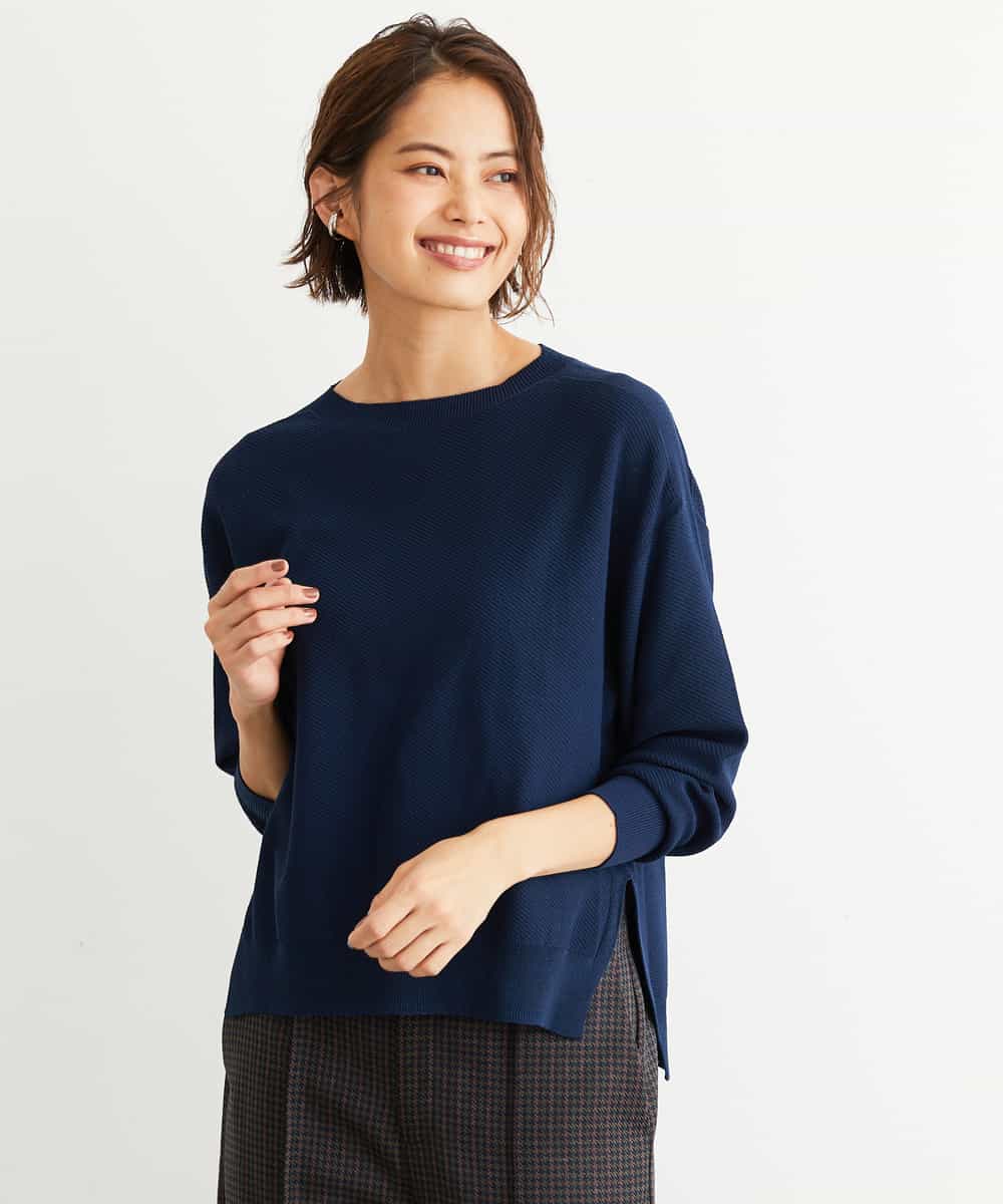 Michel Klein ミッシェルクラン 洗える Web限定カラー ホールガーメントサイドスリットニット イトキンオンラインストア Michel Klein ミッシェルクラン 洗える Web限定カラー ホールガーメントサイドスリットニット イトキンオンラインストア
