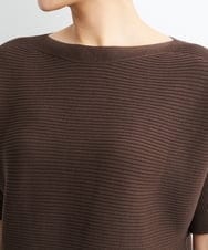 FMFJS36160 MICHEL KLEIN(ミッシェルクラン) [新色追加]ホールガーメント(R)ボートネックニット（WEB限定カラーあり） ホワイト(90)