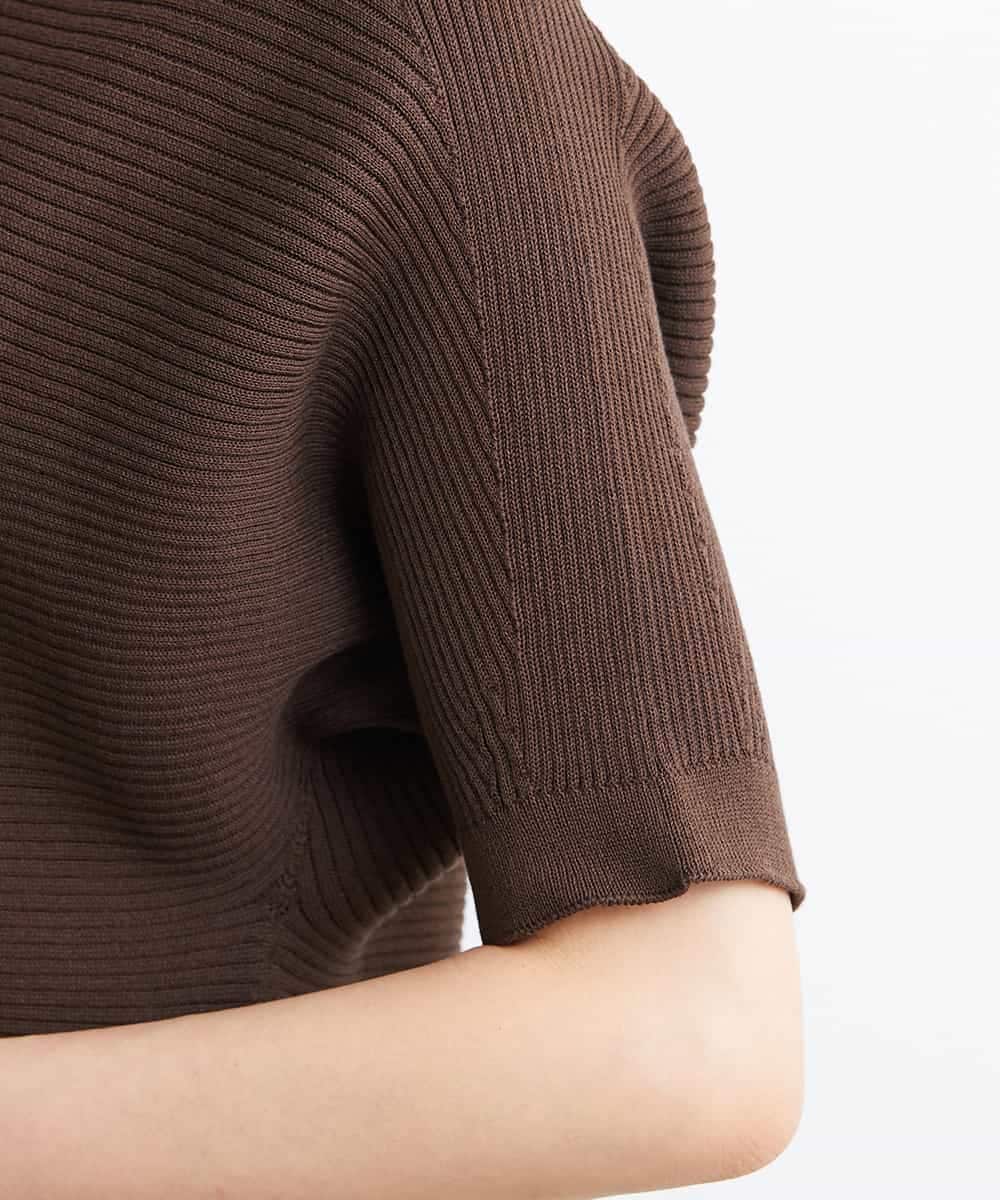 FMFJS36160 MICHEL KLEIN(ミッシェルクラン) [新色追加]ホールガーメント(R)ボートネックニット（WEB限定カラーあり） ホワイト(90)