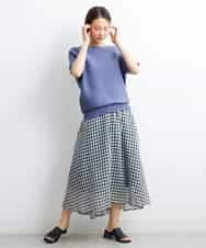 FMFJS36160 MICHEL KLEIN(ミッシェルクラン) [新色追加]ホールガーメント(R)ボートネックニット（WEB限定カラーあり） ホワイト(90)