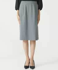 FMHAA11210 MICHEL KLEIN(ミッシェルクラン) ストレッチセミフレアスカート(セットアップ対応/3サイズあり) グレー(92)