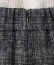 FMHAD13230 MICHEL KLEIN(ミッシェルクラン) 2WAYストレッチチェックフレアースカート ブラック