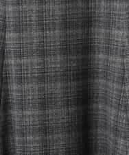 FMHAD13230 MICHEL KLEIN(ミッシェルクラン) 2WAYストレッチチェックフレアースカート ブラック