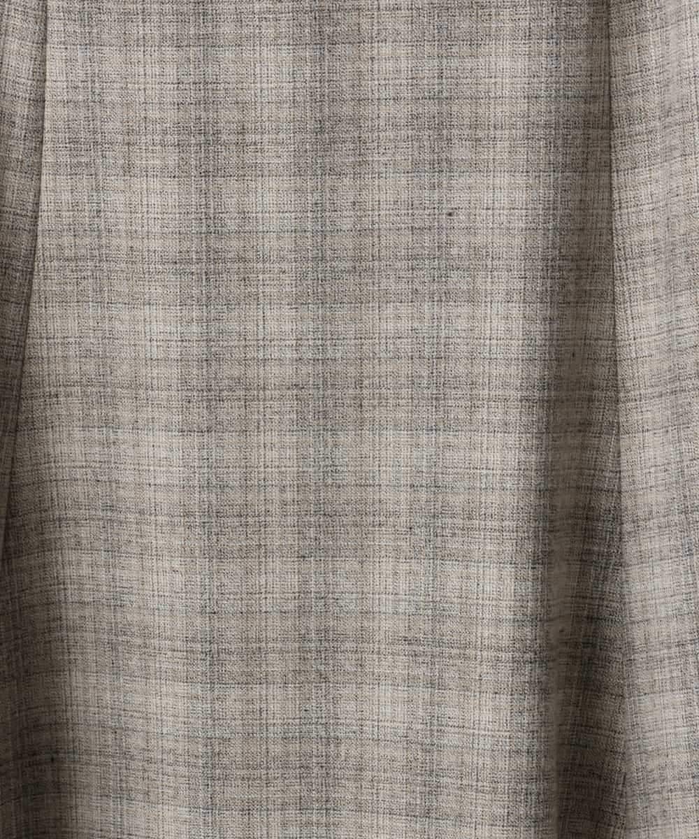 FMHAD13230 MICHEL KLEIN(ミッシェルクラン) 2WAYストレッチチェックフレアースカート ブラック