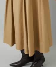 FMHAD19290 MICHEL KLEIN(ミッシェルクラン) [セットアップ対応]ミリタリータックAラインスカート ベージュ