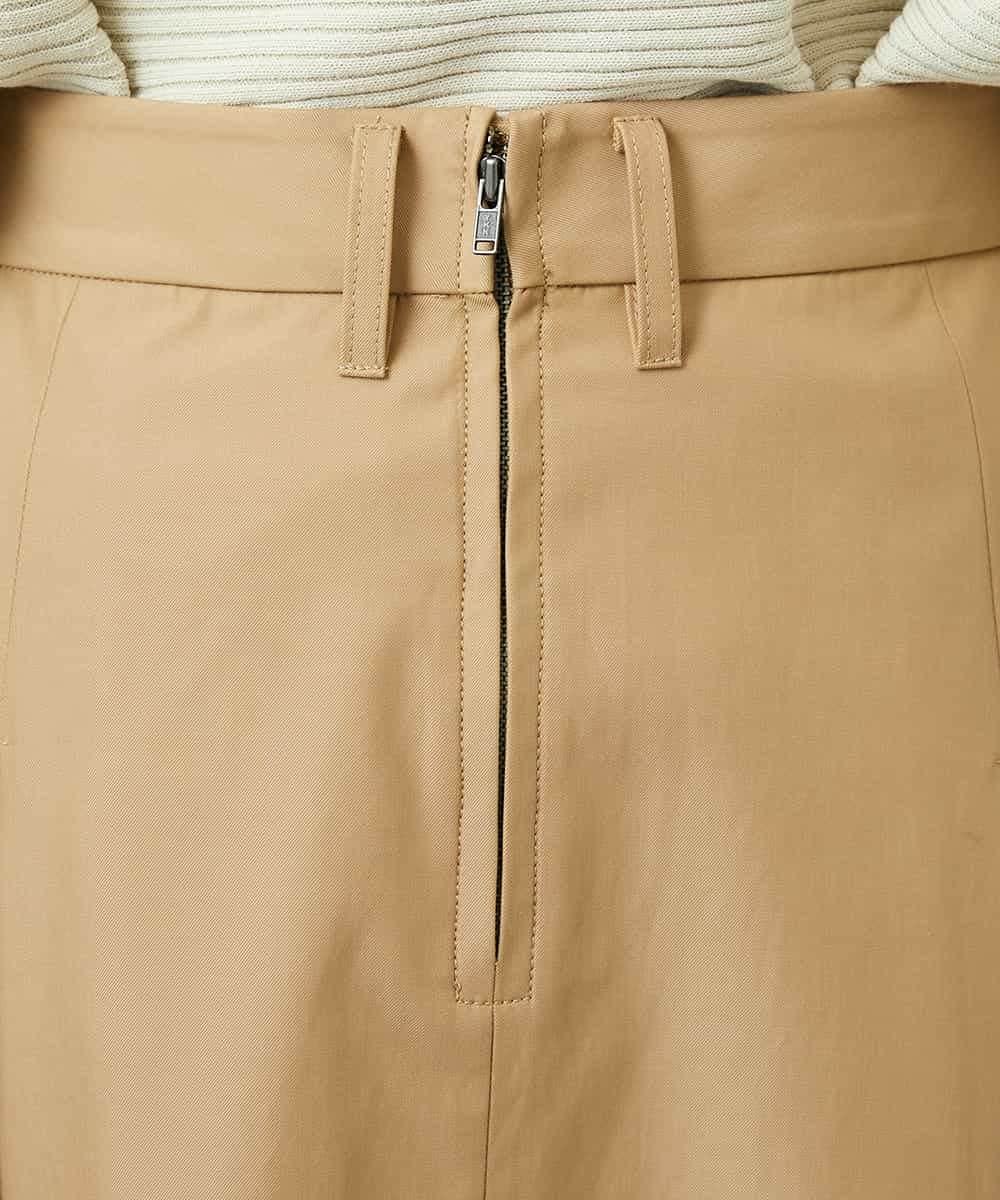 FMHAD19290 MICHEL KLEIN(ミッシェルクラン) [セットアップ対応]ミリタリータックAラインスカート ベージュ