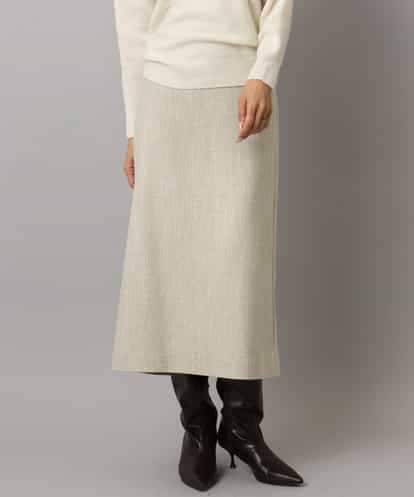 FMHAD22230 MICHEL KLEIN ミックスヘリンボーンスカート