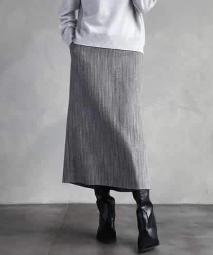 FMHAD22230 MICHEL KLEIN ミックスヘリンボーンスカート