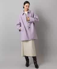 FMHAD22230 MICHEL KLEIN(ミッシェルクラン) ミックスヘリンボーンスカート グレー