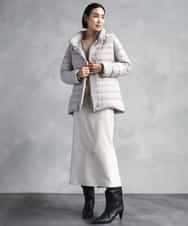 FMHAD22230 MICHEL KLEIN(ミッシェルクラン) ミックスヘリンボーンスカート グレー