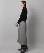 FMHAD22230 MICHEL KLEIN(ミッシェルクラン) ミックスヘリンボーンスカート グレー