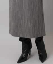 FMHAD22230 MICHEL KLEIN(ミッシェルクラン) ミックスヘリンボーンスカート グレー