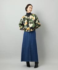 FMHAD31200 MICHEL KLEIN(ミッシェルクラン) [セットアップ対応]デニムAラインスカート ネイビー