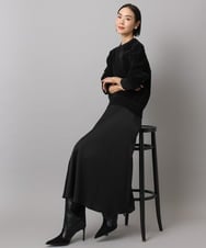 FMHAD43240 MICHEL KLEIN(ミッシェルクラン) サテンマーメードスカート オレンジ