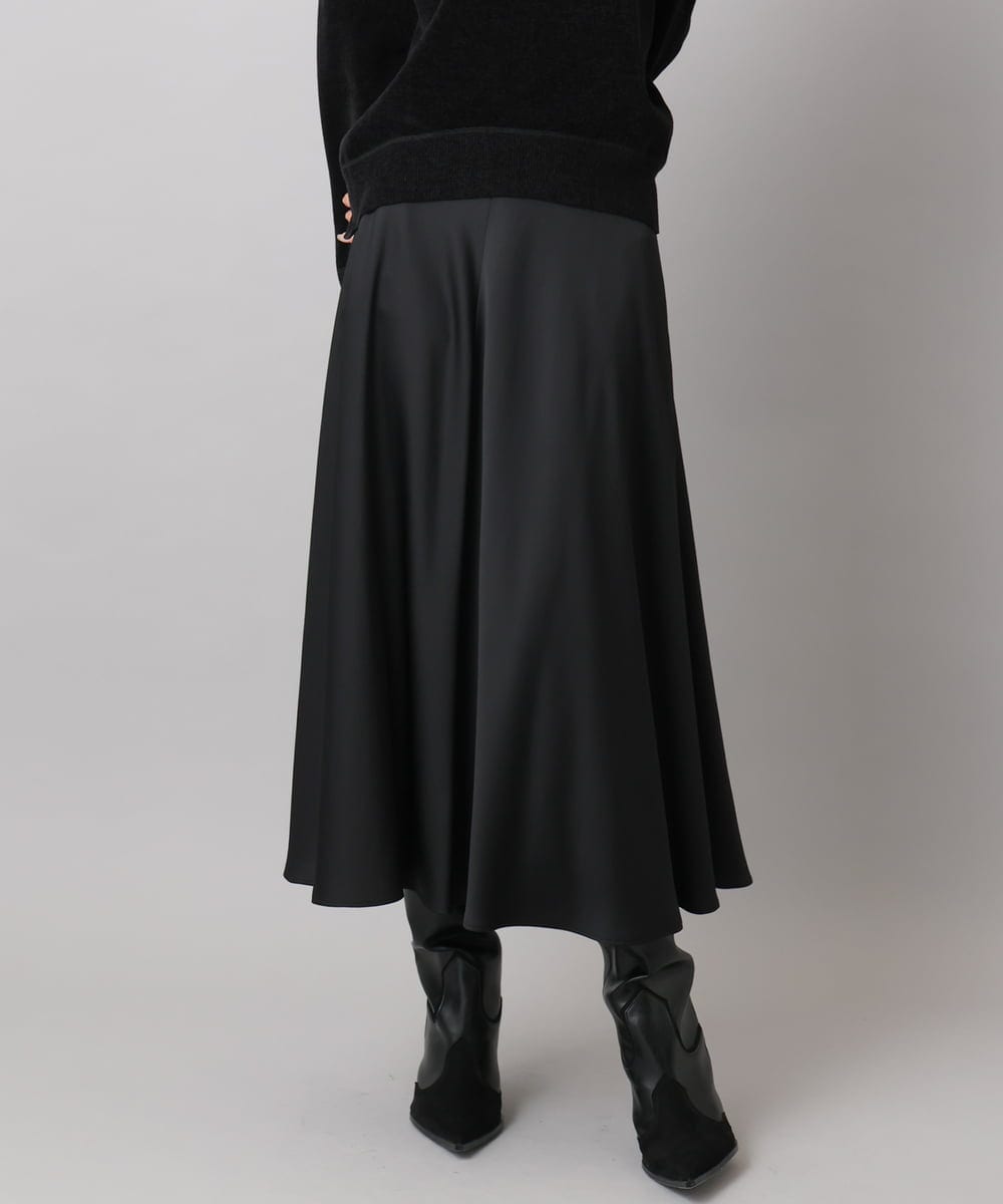 FMHAD43240 MICHEL KLEIN(ミッシェルクラン) サテンマーメードスカート オレンジ