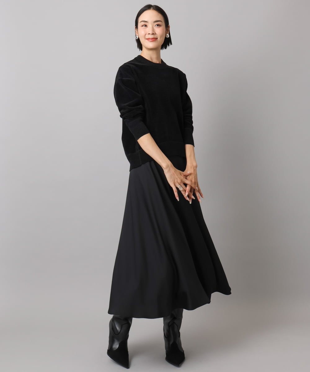 FMHAD43240 MICHEL KLEIN(ミッシェルクラン) サテンマーメードスカート オレンジ