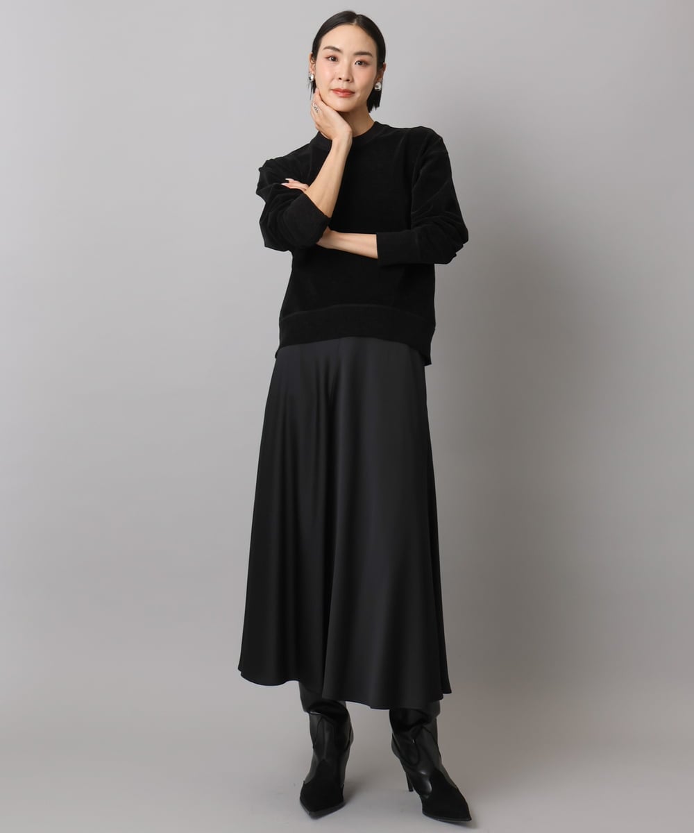 FMHAD43240 MICHEL KLEIN(ミッシェルクラン) サテンマーメードスカート オレンジ